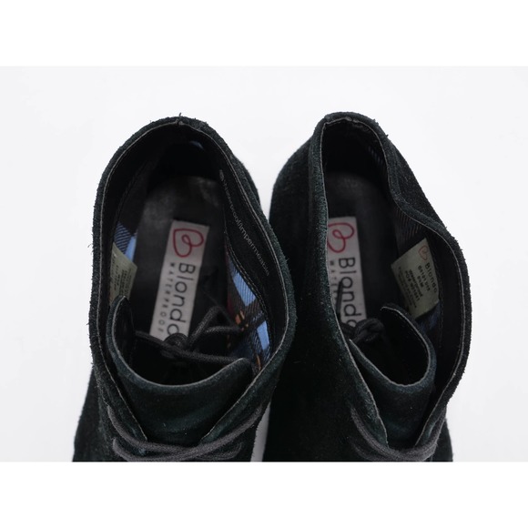 Blondo Ankle Boots Womens 9.5 Black Suede Waterproof Lace Up Booties Chukka - Picture 8 of 12